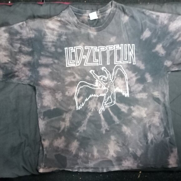 Vintage Y2K Led Zeppelin Tie Dye T-Shirt - Picture 2 of 7